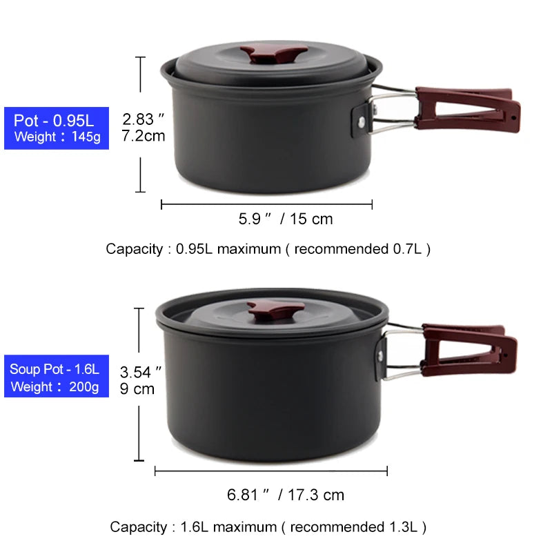 Camping Kochgeschirr Set Outdoor