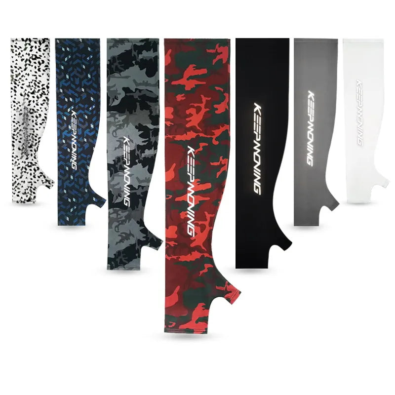Outdoor-Fitness-Arm Sleeves für Männer und Frauen – Camouflage-Armlinge aus Ice Silk für Sonnenschutz im Sommer