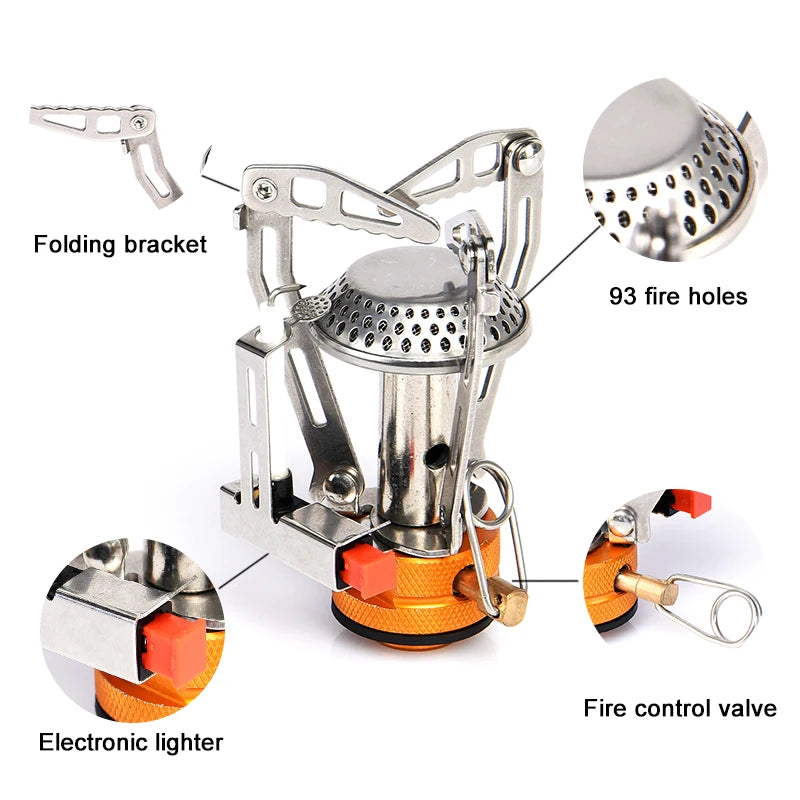 Camping-Gaskocher – Faltbar, Outdoor, Picknick