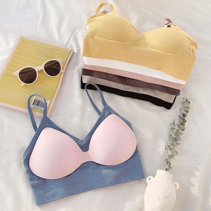 Damen Tube Tops – Push-Up Sports Bra, Seamless und Sexy, Bequeme Unterwäsche für Sport und Alltag, Ideal für Frauen und Mädchen