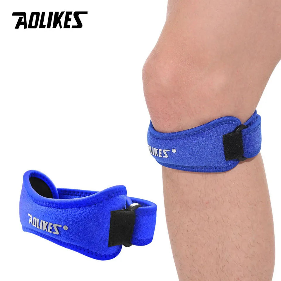 AOLIKES Verstellbare Kniebandage – Schmerzreduzierender Patella-Stabilisator für Sport, Wandern & Fitness