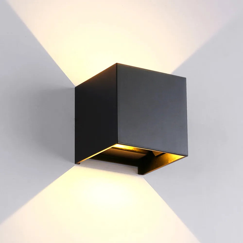 6W/12W Wasserdichte LED-Wandlampe AC85-265V – Modernes Nordic Design, Oberfläche montierbare Wandbeleuchtung für Innenräume, Wohnzimmer, Veranda und Außenbereich