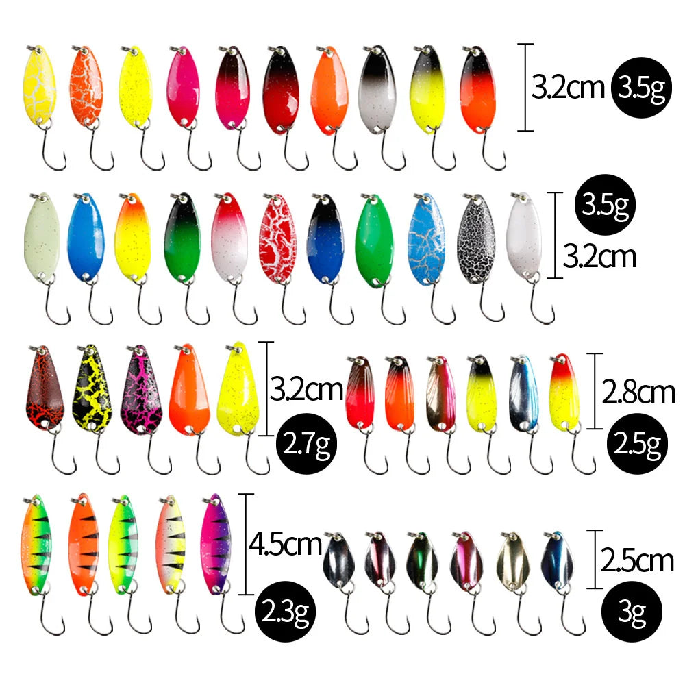 12/43-teiliges Löffelköder-Set