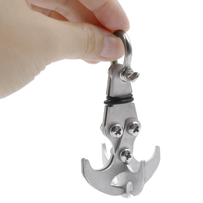 Multifunktionales Outdoor Kletterklaue Karabiner aus Edelstahl