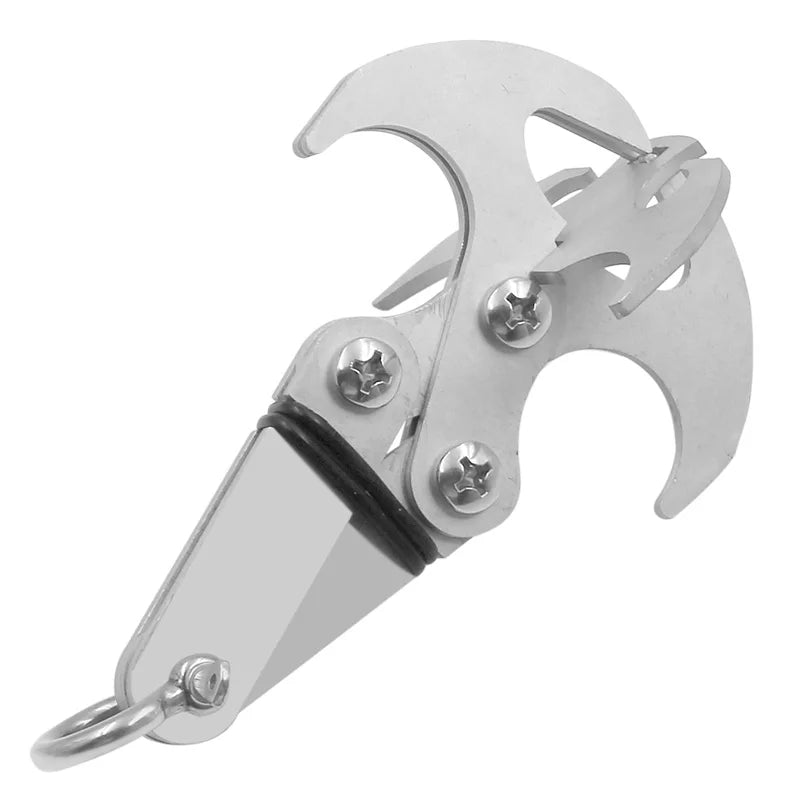 Multifunktionales Outdoor Kletterklaue Karabiner aus Edelstahl