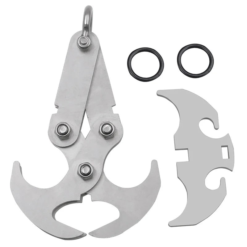 Multifunktionales Outdoor Kletterklaue Karabiner aus Edelstahl