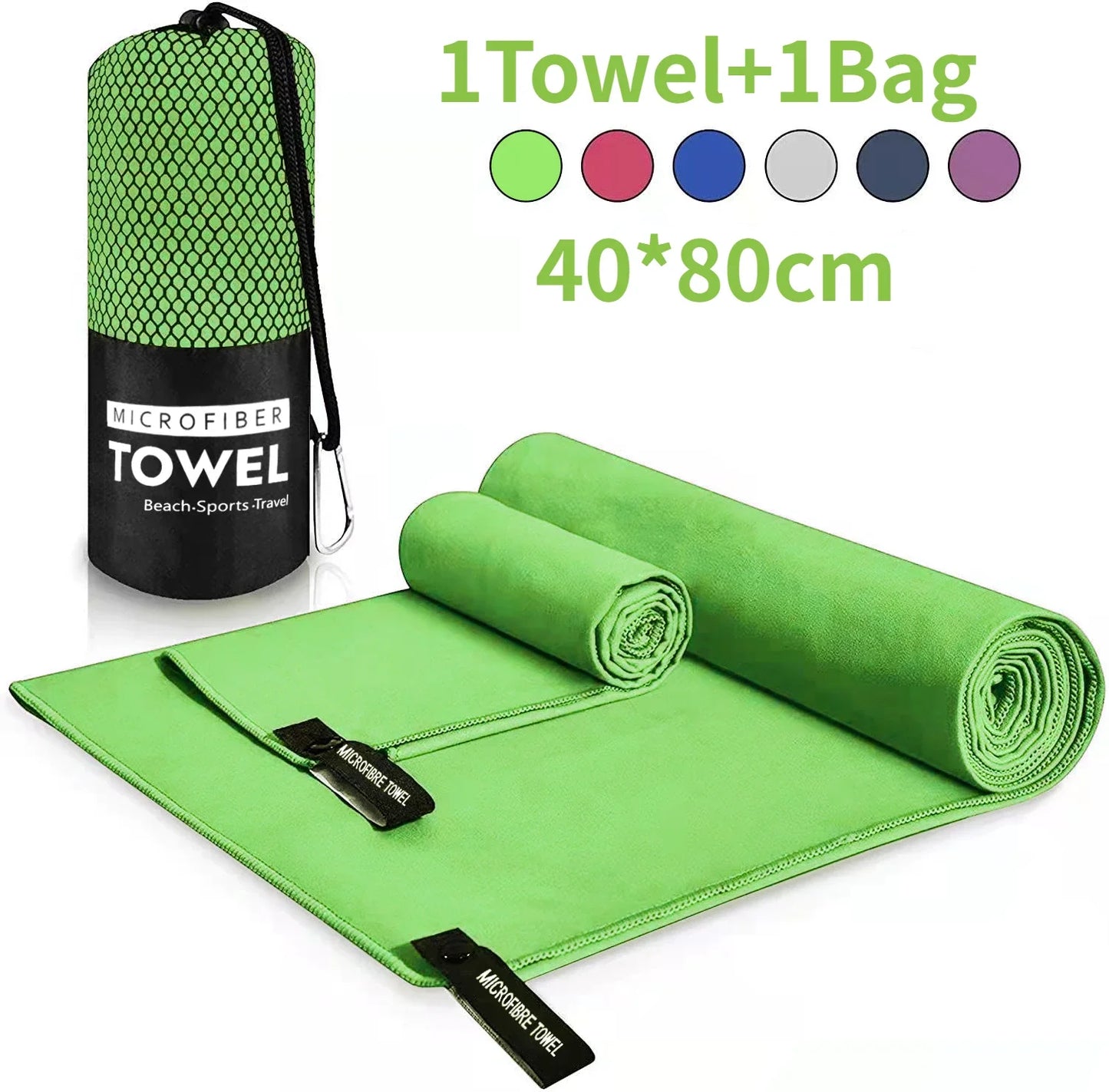 Schnelltrocknendes Mikrofaser-Handtuch – Kompakt, ultraleicht & super saugfähig, perfekt für Sport, Reisen & Outdoor