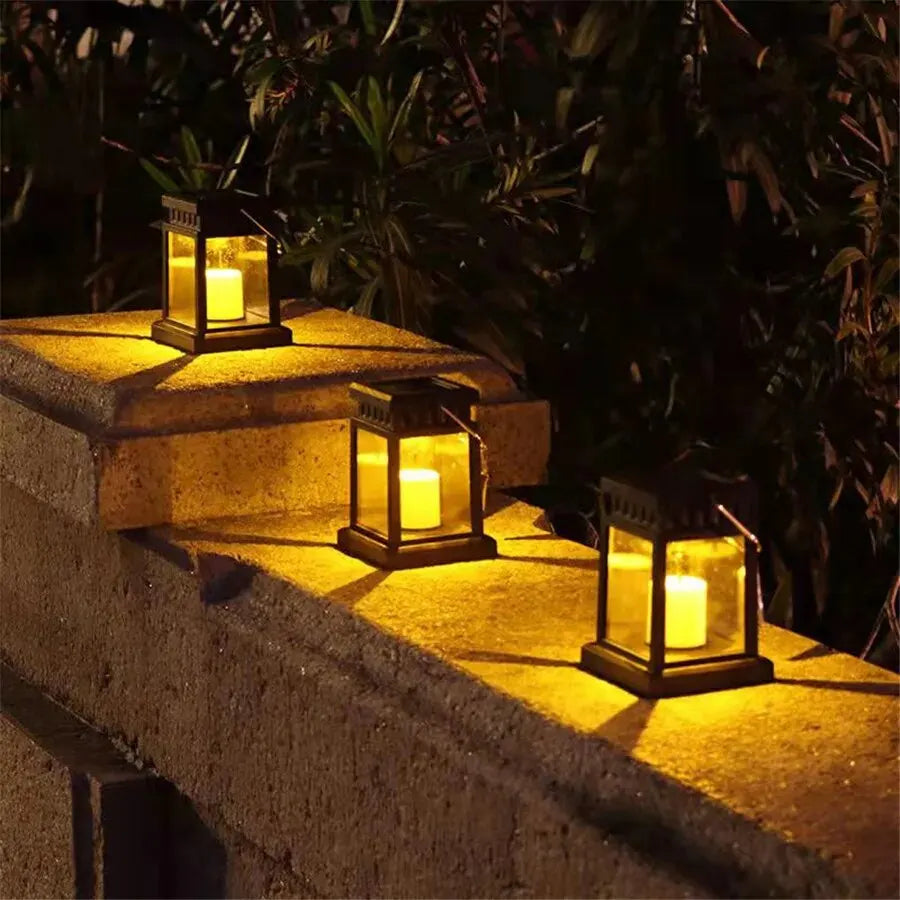 Solarbetriebene Gartenlaterne mit energieeffizienten LEDs – Ideal für dekorative Außenbeleuchtung in Ihrem Rasen, Patio oder auf der Terrasse