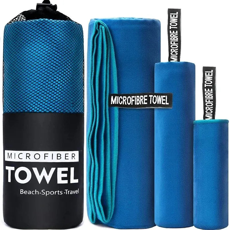 Schnelltrocknendes Sporttuch 40x80 cm – Ideal für Schwimmen, Fitness, Camping, Laufen und Strand – Vielseitiges Handtuch für Gym und Outdoor-Aktivitäten