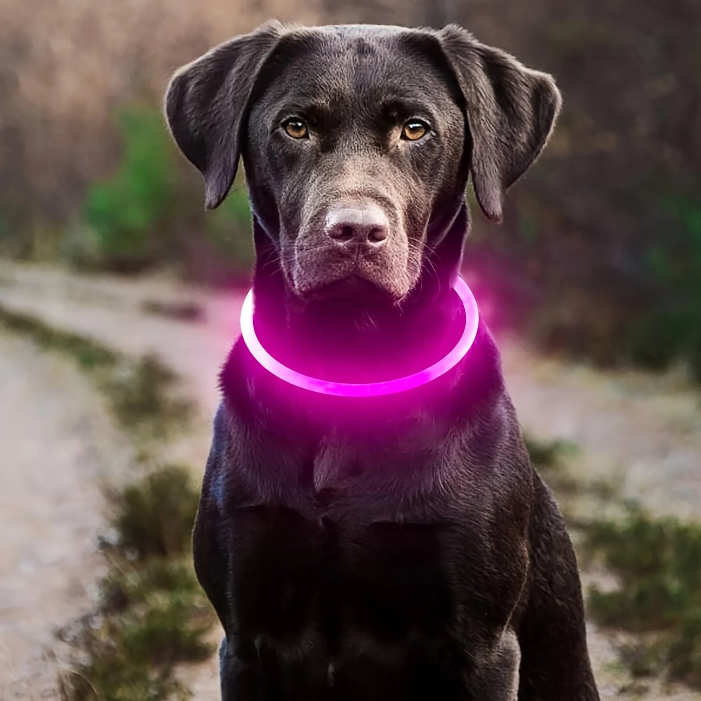 Wiederaufladbares LED Hundehalsband – Leuchtendes, Sicherheitsoptimiertes Halsband gegen Verlust für Ihren Hund