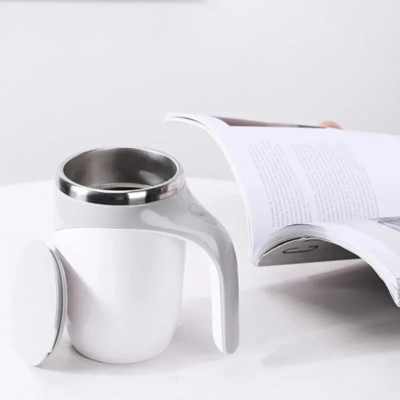 Automatischer Rührbecher mit Magnet – Edelstahl-Kaffeebecher für müheloses Mischens von Milchshakes und Getränken