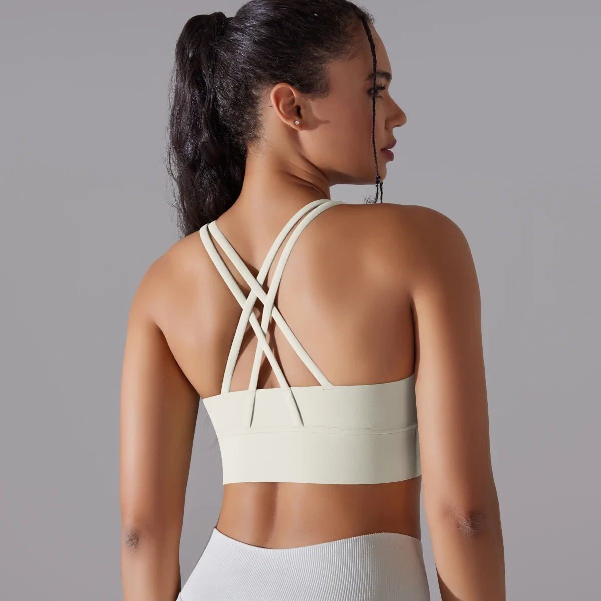 Komfortables Yoga-Bra Tanktop für Frauen – Fitness Sport-Bra mit Naked Feel, Gym-Vest, Camisole für Workout, Sportbekleidung