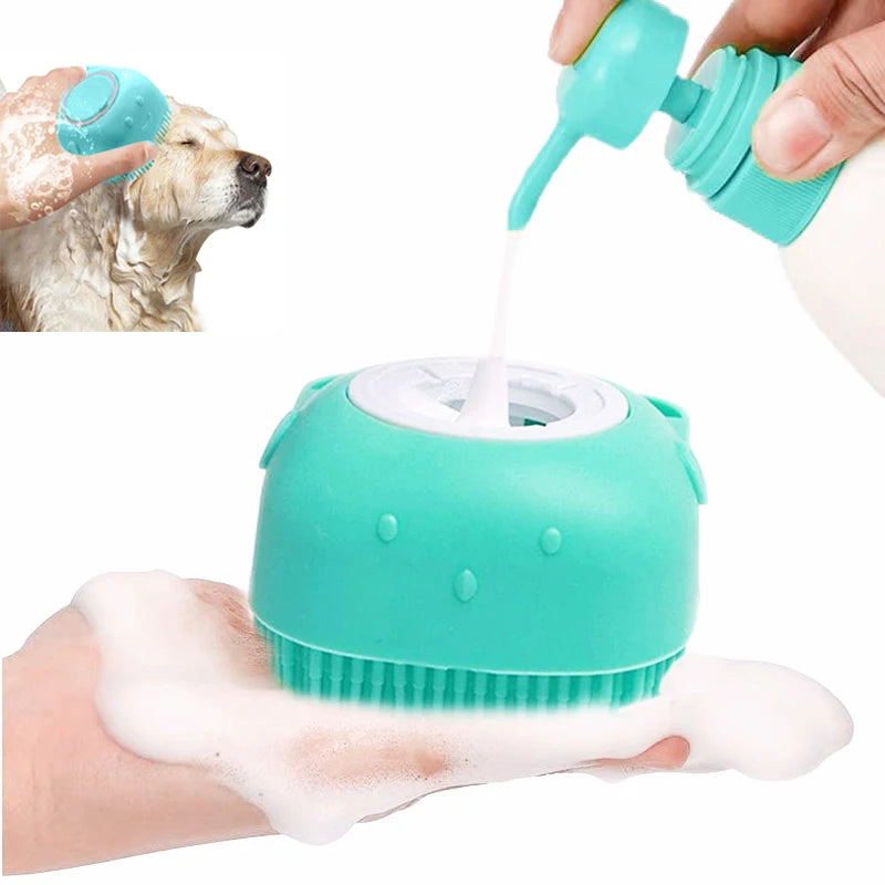 Pet Bathing Brush – Weiche Silikonbürste für sanfte Massage und Reinigung von Hunden und Katzen, die Badeerfahrung für Ihr Haustier verbessern