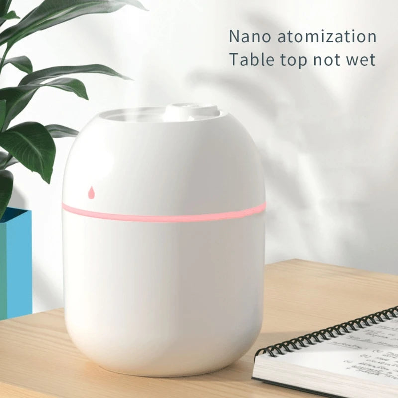 220ml Mini Sprühnebel Luftbefeuchter - Tragbarer Aroma-Diffusor für ätherische Öle, USB-Anschluss, ideal für Auto und Zuhause