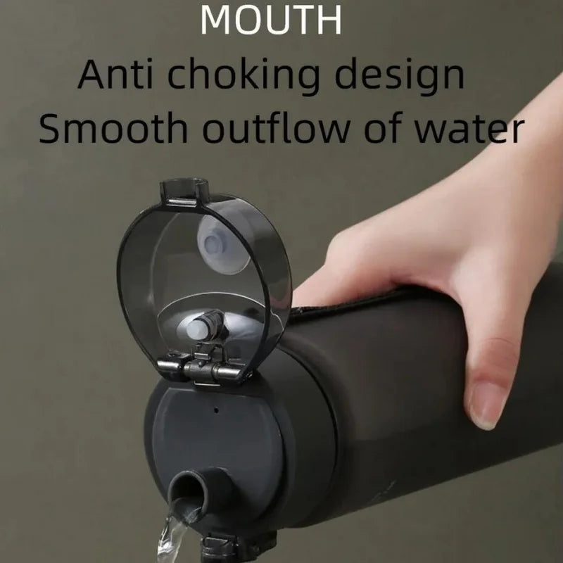 Hochwertige BPA-freie Frosted Wasserflasche – Tragbar, Auslaufsicher und Robust, Perfekt für Kinder und Erwachsene, Geeignet für Fitness, Sport, Freizeit und Unterwegs