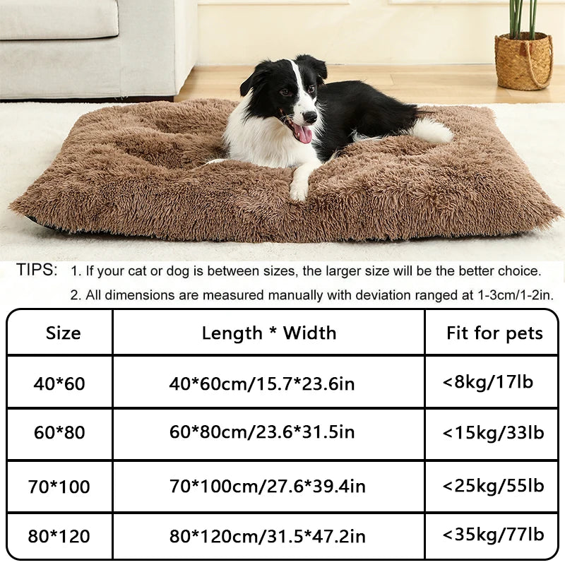 Weiches Hundebett mit extra langem Plüsch – Gemütliches Haustierbett für Hunde & Katzen, ideal für tiefen Schlaf & Geborgenheit