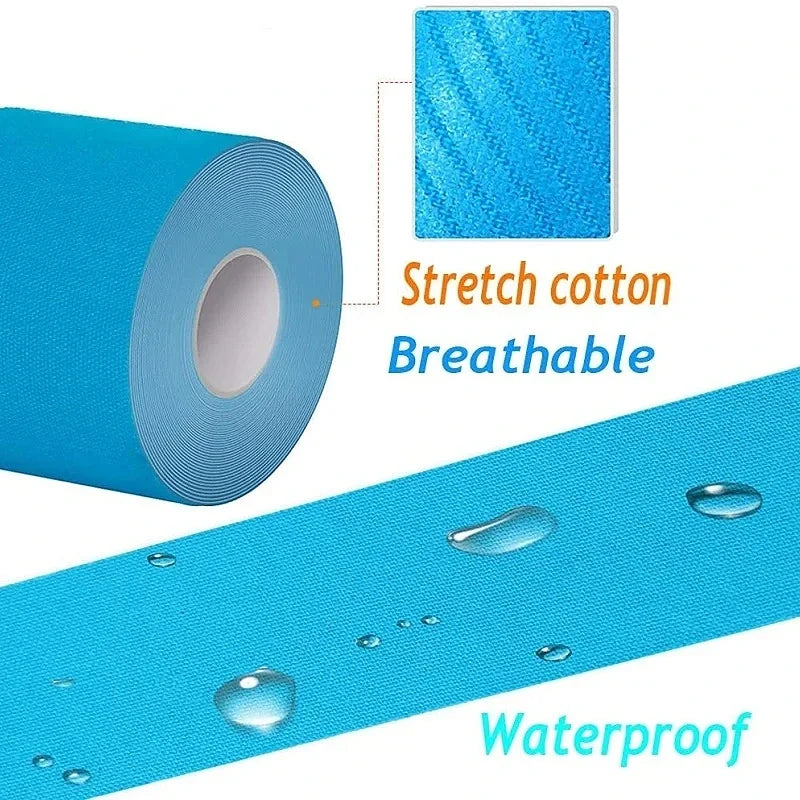 Hochwertiges Kinesiologie-Tape 5-10 cm – Athletisches, elastisches Klebeband für Muskel- und Gelenkunterstützung, ideal für Knie, Schultern und Rücken, verbessert Beweglichkeit und fördert Regeneration bei Sport und Training