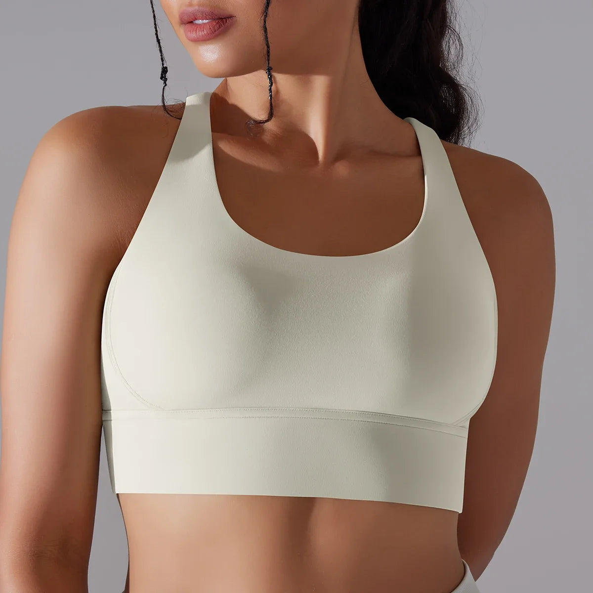 Komfortables Yoga-Bra Tanktop für Frauen – Fitness Sport-Bra mit Naked Feel, Gym-Vest, Camisole für Workout, Sportbekleidung