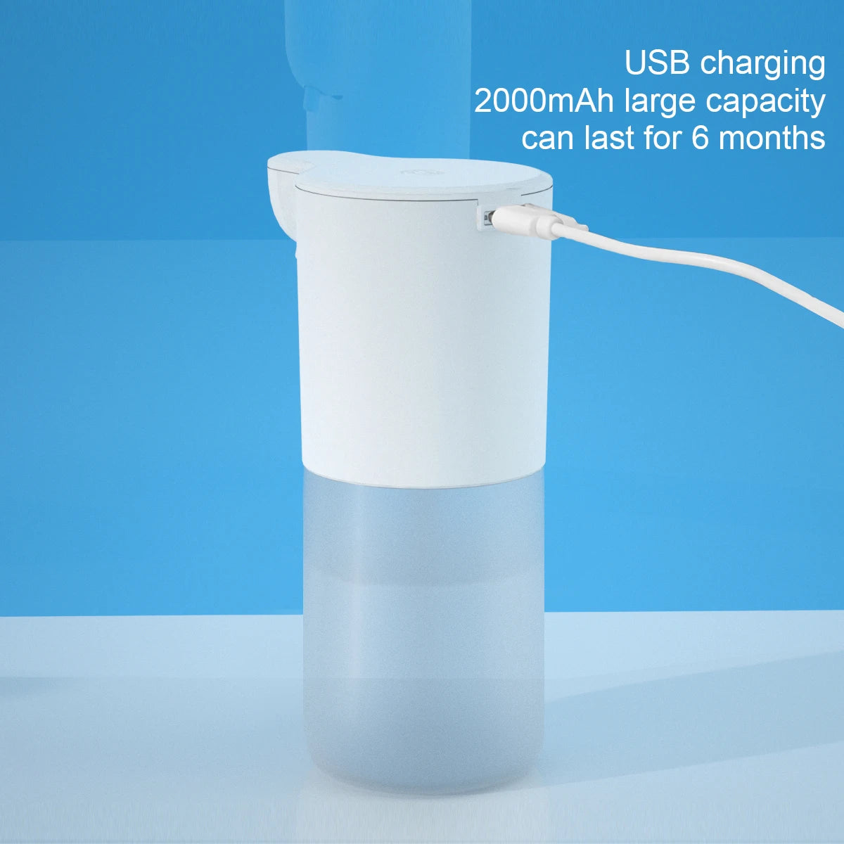 Smart Schaumseifenspender - Automatische Induktion, USB-Aufladung, Berührungslos, für Küche und Badezimmer, Automatischer Seifenspender