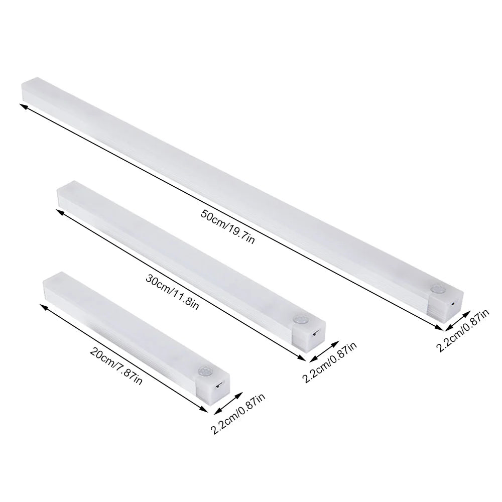 Bewegungssensor LED Nachtlicht - Kabellos, USB Wiederaufladbar, Dekorative Lampe für Schrank, Treppe und Küche