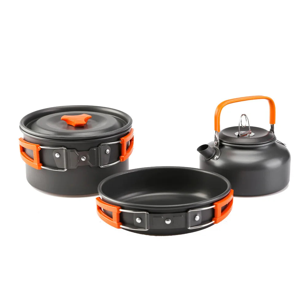 Camping Kochgeschirr Set aus Aluminium