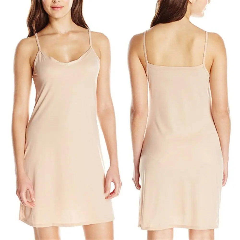 1 Stück Damen Sling-Kleid – Sexy, Slim Fit, Einfarbig, Kurz, für den Sommer, V-Ausschnitt, Rückenfrei, Ärmellos, lässiges Unterkleid für den Urlaub