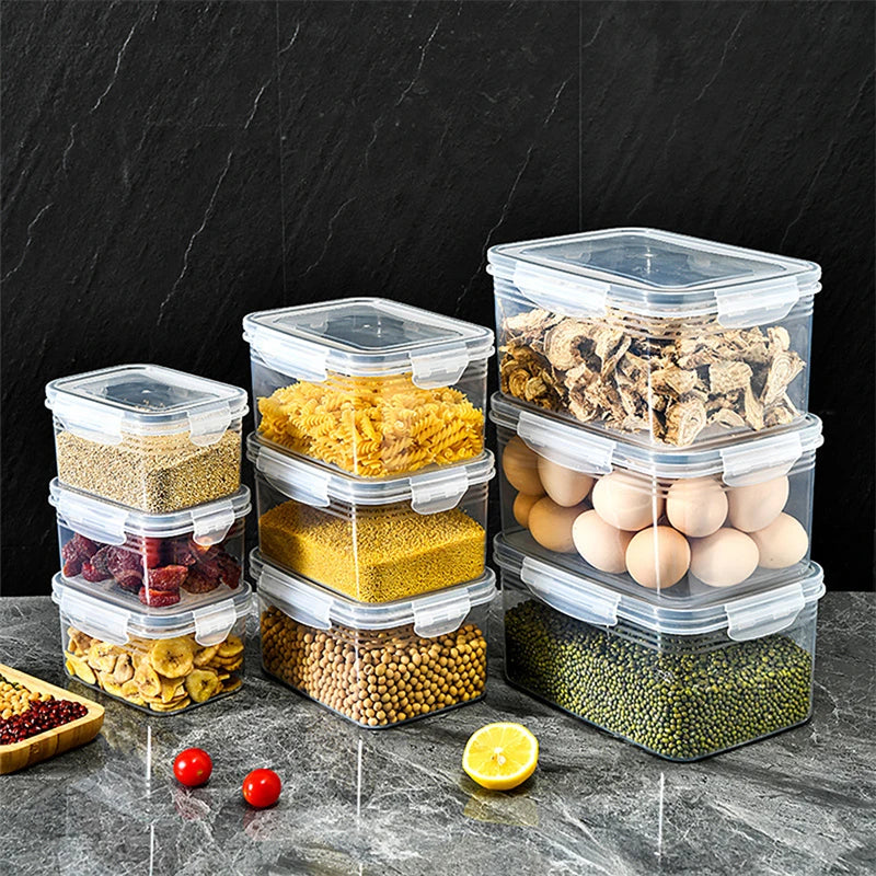Kühlschrank-Aufbewahrungsbox – Frische Gemüse- und Obstboxen mit Abtropfkorb, Pantry-Küchenorganizer, Kühlschrank-Organizer, Für frisches Obst und Gemüse