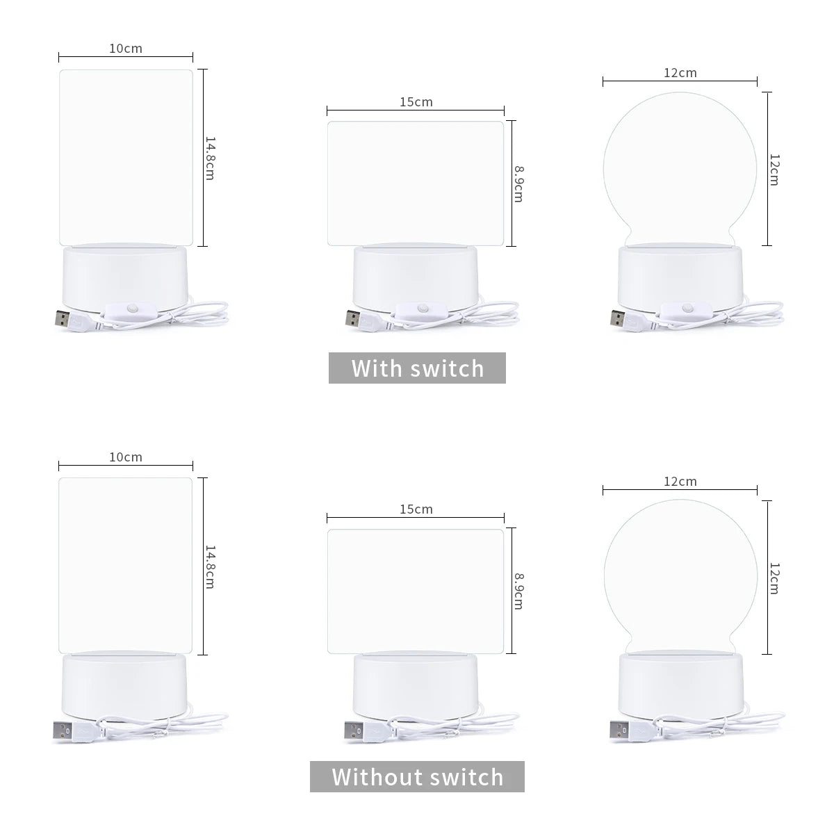 USB LED-Notizenbrett - Kreatives Nachtlicht mit Notizfunktion und Stift, beleuchtete Notizentafel perfekt, als Geschenk!