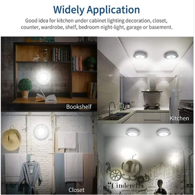 Dimmbares LED-Unterbauleuchte für Kleiderschränke – Fernbedienung und batteriebetriebene Nachtbeleuchtung für Badezimmer und Schränke