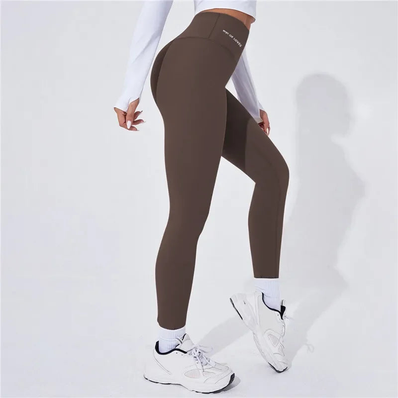 Hochwertige High-Waist Yoga Leggings – Wärmende Sporttights mit Push-Up-Effekt für ein sexy, geformtes Gesäß, ideal für Fitness und Laufen