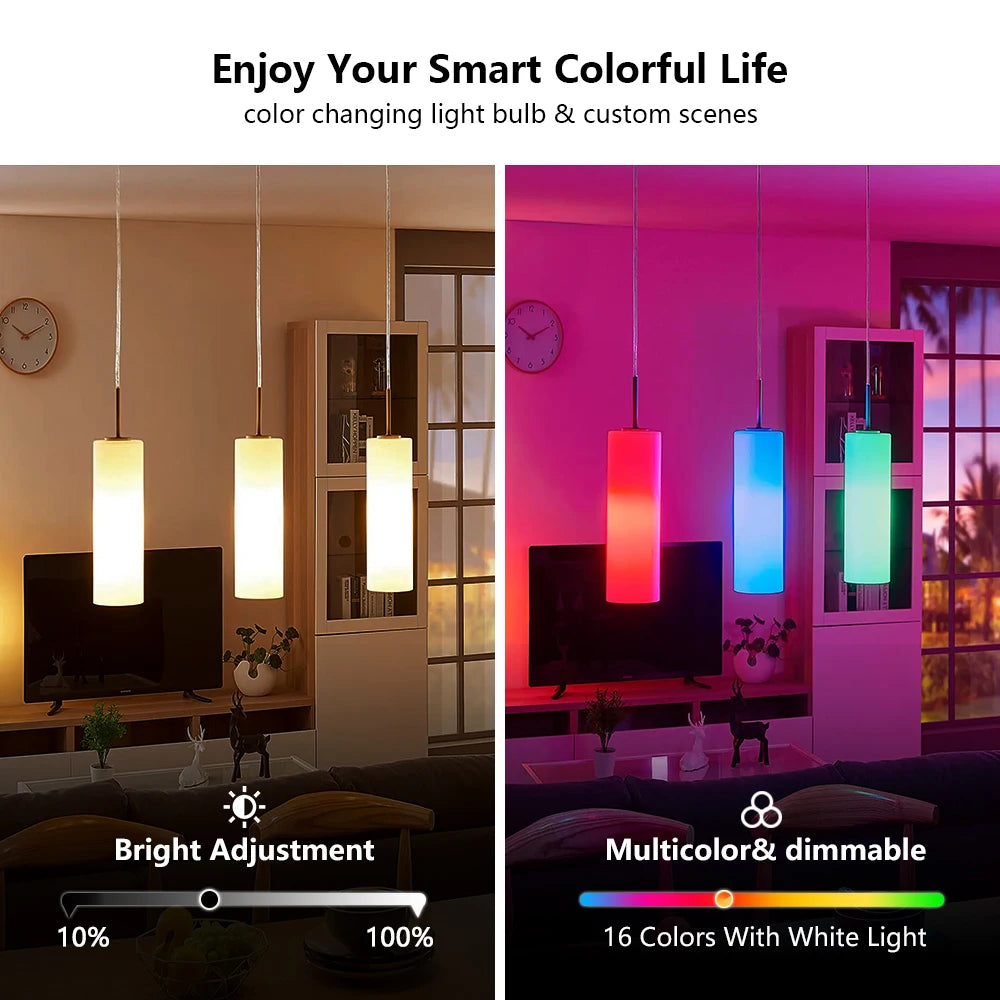 LED-Glühbirnen – Farbstrahlende LED-Lampe mit IR-Fernbedienung, Farbwechsel, und Weißlicht – Ideal als Spotlight für individuelles Lichtambiente