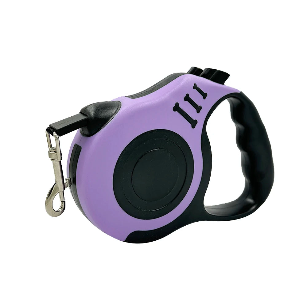 3M/5M Automatische Hundeleine für kleine Hunde & Katzen – Robuste Nylon-Ausziehleine für Spaziergänge, Wanderungen & Reisen