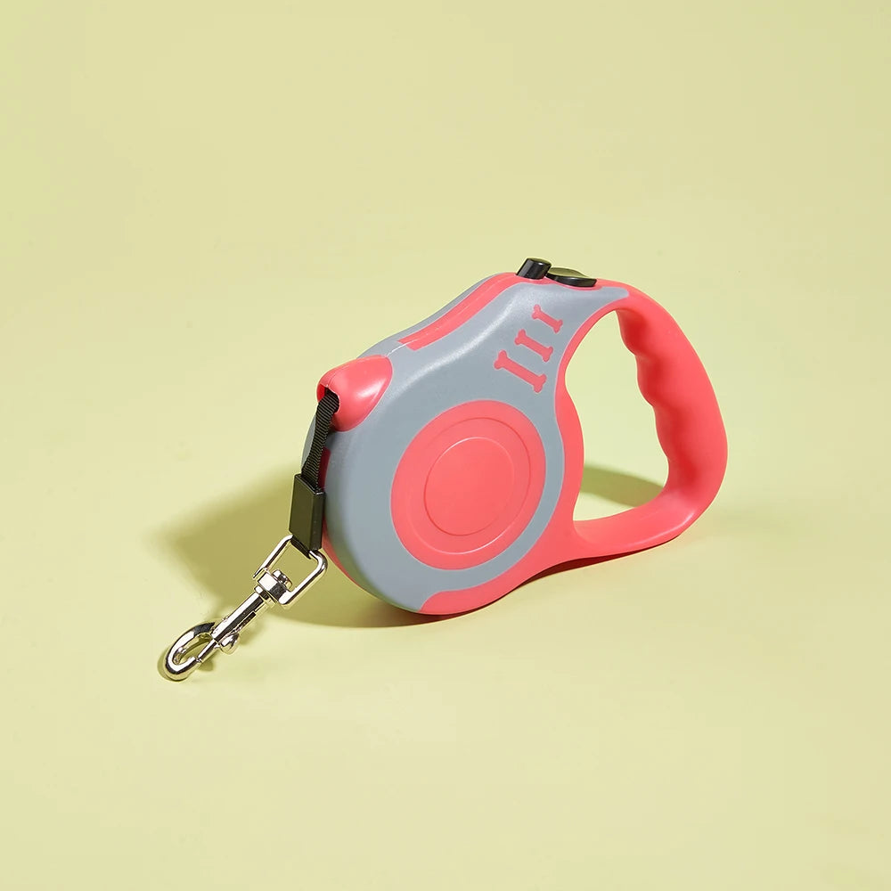 3M/5M Automatische Hundeleine für kleine Hunde & Katzen – Robuste Nylon-Ausziehleine für Spaziergänge, Wanderungen & Reisen