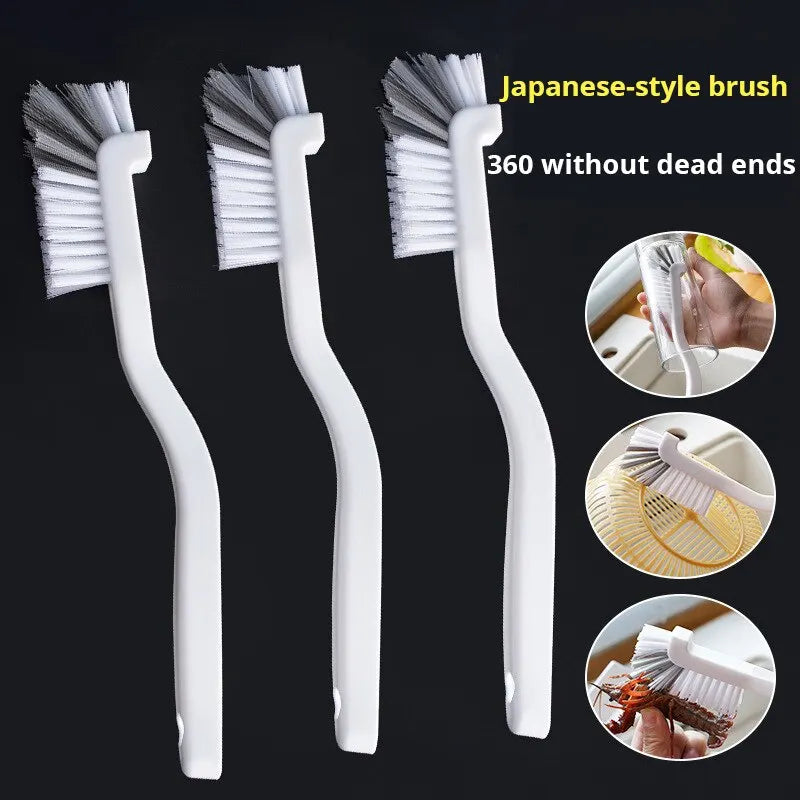 Hochwertige Japanische Spülbürste mit Ergonomischem Langgriff – Ideal zum Reinigen von Tassen und Schalen, Ellenbogen-Design für optimale Handhabung, Mit Praktischem Aufhänge-Loch zur Einfache Aufbewahrung und Reinigung von Ecken und Wänden