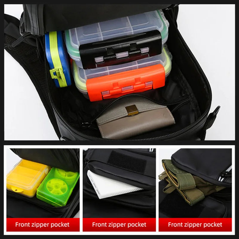 Wasserdichter Rucksack Angelködertasche. Ideal für Outdoor-Aktivitäten wie Reisen, Wandern und Camping