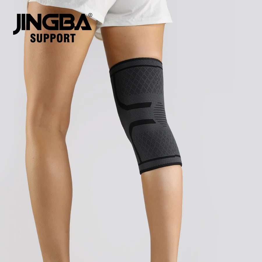 1 Stück Elastische, Atmungsaktive Kompressions-Kniebandage für Basketball, Laufen und Radfahren – Effektive Unterstützung für aktive Sportler