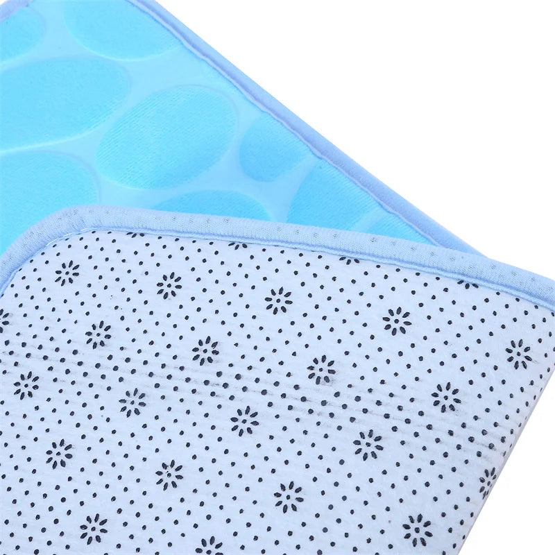 Rutschfeste Badematte mit Kieselstein-Muster - Teppich für BadezimmeBoden und Badewanne, Aus hochwertigem Memory-Foam, Moderne Kieselstein Badematte