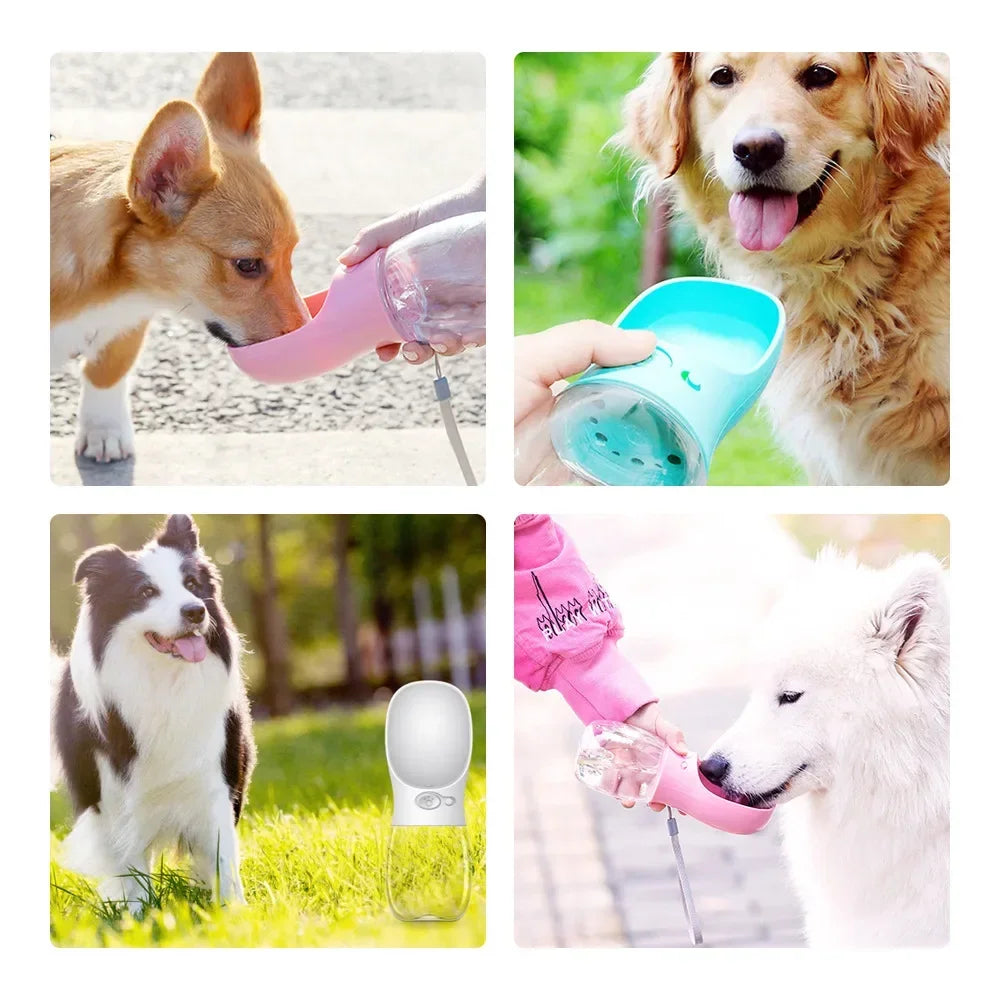 350ml/550ml Tragbare Hundewasserflasche mit Schüssel – Ideal für Outdoor-Spaziergänge, Reisen und für Haustiere, einschließlich Katzen, Wasserflasche für Hunde und Welpen