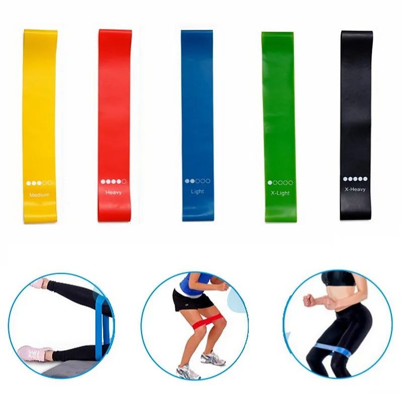 5er-Set Yoga-Widerstandsbänder – Elastische Fitnessbänder für Muskelaufbau, Pilates, und Krafttraining | Widerstandsbänder Expander Fitness Equipment