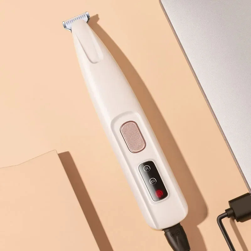 Professioneller Hundepfoten-Trimmer – LED-Licht, wasserdichtes Design & 18 mm Klinge für sanfte und präzise Fellpflege