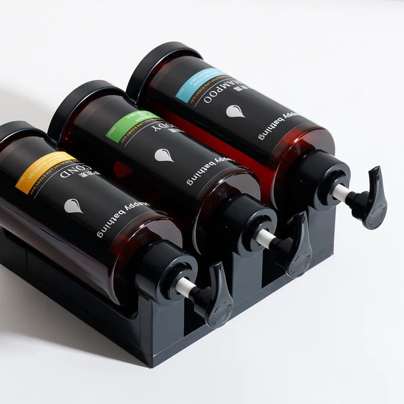 Doppel-Seifenspender für Wand – Separate Spender für Shampoo und Duschgel, geeignet für Hotels und Badezimmer, einfach ohne Bohren zu montieren