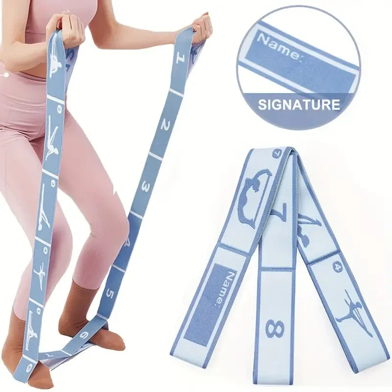 Yoga Stretching Band – Unterstützendes Dehnungsband für Pilates, Tanz, Latin-Training & Fitness, Elastisches Widerstandsband