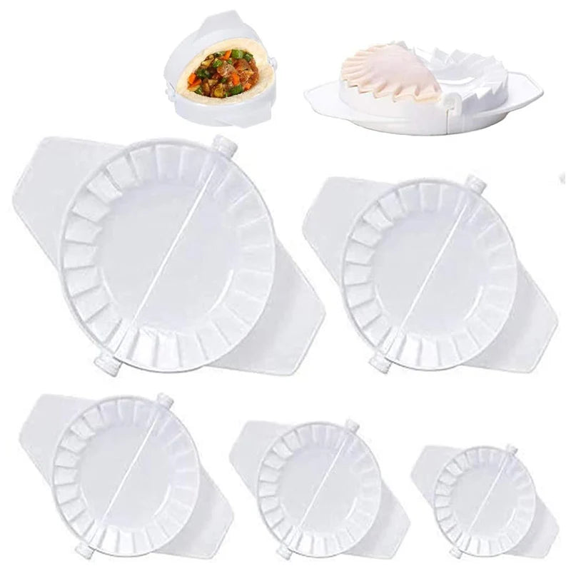 Dumpling Tools Set: 5-teiliges Set mit verschiedenen Größen von Dumpling Formen für hausgemachte Hand Pies, Dumplings, Ravioli