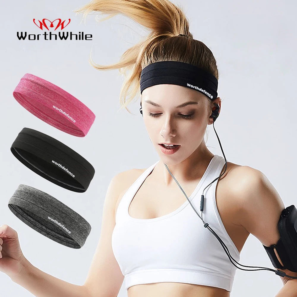 WorthWhile Stirnband für Sport – Atmungsaktive und rutschfeste Kopfband für Fitness, Basketball, Yoga und Volleyball für Damen und Herren