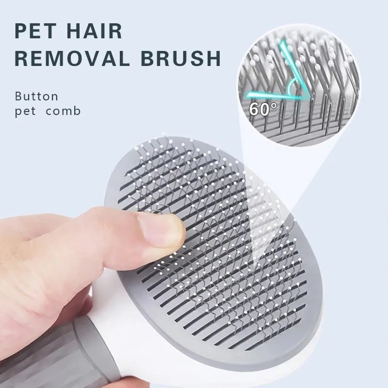 Effektive Fellpflegebürste für Hunde und Katzen: Selbstreinigender Pet Hair Remover und Entwirrungsbürste – Hochwertige Grooming-Werkzeuge für die beste Pflege Ihrer Haustiere