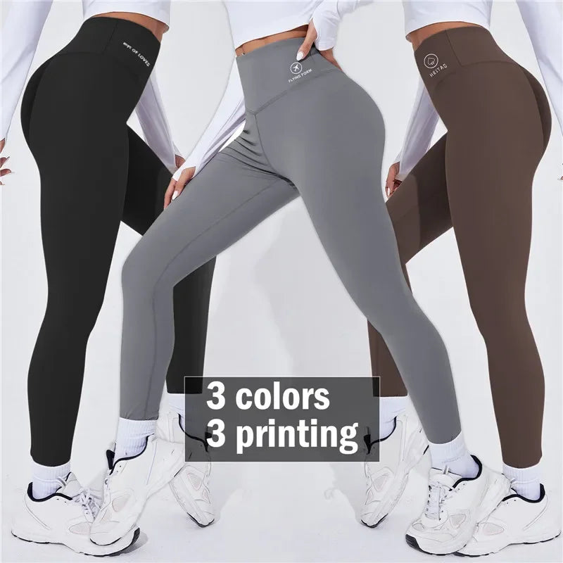 Hochwertige High-Waist Yoga Leggings – Wärmende Sporttights mit Push-Up-Effekt für ein sexy, geformtes Gesäß, ideal für Fitness und Laufen