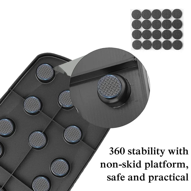 Tragbares, Multifunktionales 4 in 1 Push-up Board Set mit Griffen – Faltbares Fitnessgerät für Brust-, Bauch-, Arm- und Rückentraining zu Hause und Unterwegs
