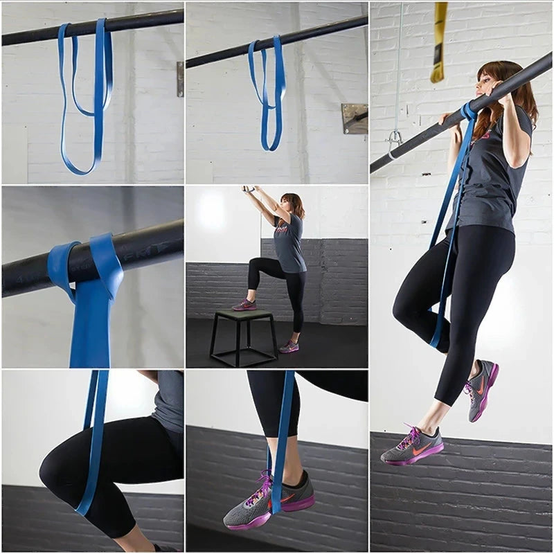 Elastischer Fitness-Widerstandsgurt – Robustes Pull-Up-Hilfsband für intensives Training, Pilates & vielseitige Kraftübungen zu Hause oder im Studio