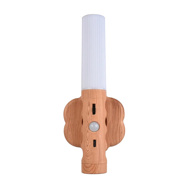Fackel LED Nachtlicht - Drahtlose Typ-C USB Wand-Lampe für Küchenschränke, Schrank Licht und Nachttisch Beleuchtung, LED Fackel