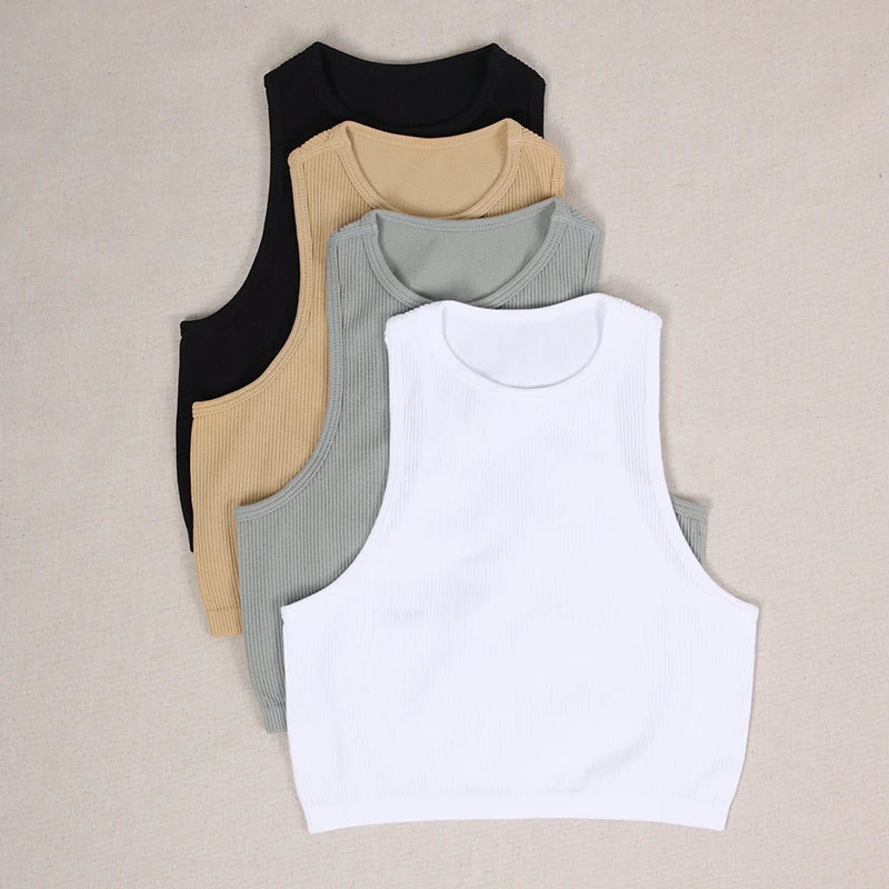 Sommerliches Nahtloses Push-Up Sport-Top – Sexy Y2K Tanktop im Corsage-Stil für Damen